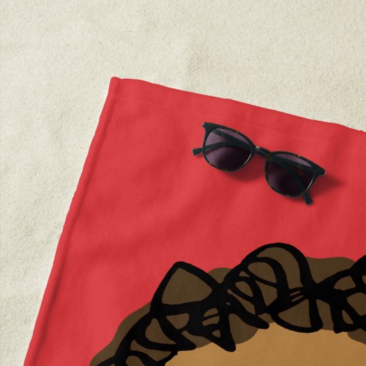 Erdnüsse | Franklin Look Strandtuch (Beispiel)