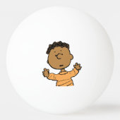 Erdnüsse | Franklin Look Tischtennisball (Rückseite)