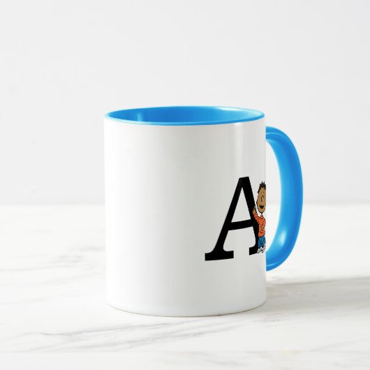 Erdnüsse | Franklin Monogram A Tasse (VorderseiteRechts)