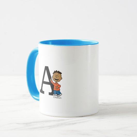 Erdnüsse | Franklin Monogram A Tasse (Vorderseite Links)