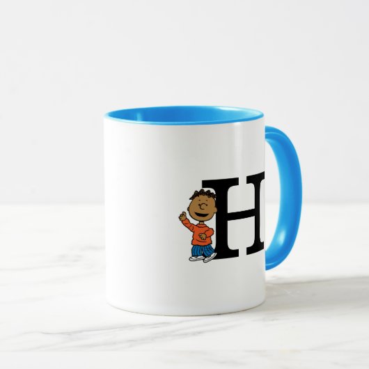 Erdnüsse | Franklin Monogram H Tasse (VorderseiteRechts)