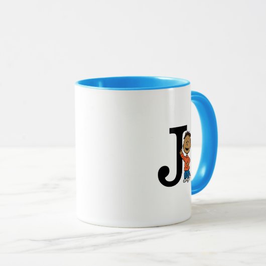 Erdnüsse | Franklin Monogram J Tasse (VorderseiteRechts)