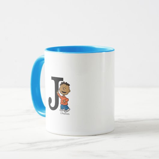 Erdnüsse | Franklin Monogram J Tasse (Vorderseite Links)