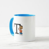 Erdnüsse | Franklin Monogram T Tasse (Vorderseite Links)