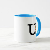 Erdnüsse | Franklin Monogram U Tasse (VorderseiteRechts)