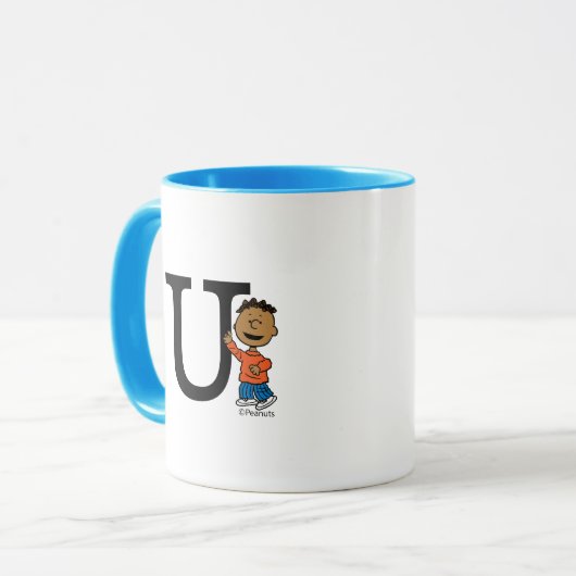 Erdnüsse | Franklin Monogram U Tasse (Vorderseite Links)