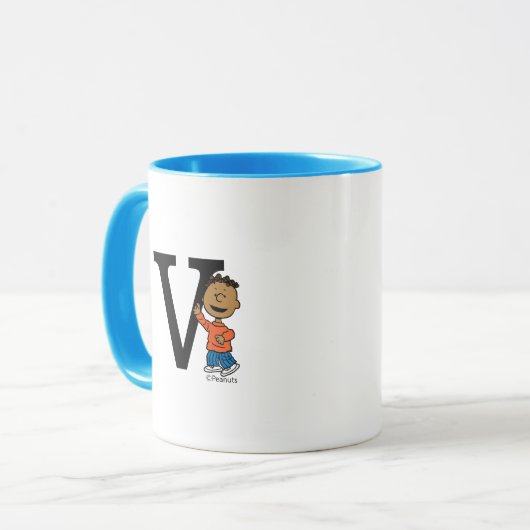Erdnüsse | Franklin Monogram V Tasse (Vorderseite Links)