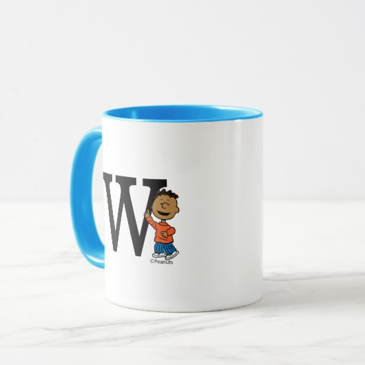 Erdnüsse | Franklin Monogram W Tasse (Vorderseite Links)