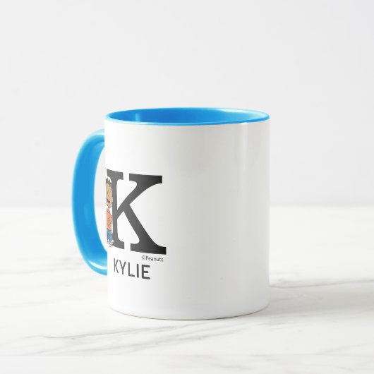 Erdnüsse | Franklin Name and Monogram K Tasse (Vorderseite Links)