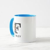 Erdnüsse | Franklin Name & Monogram F Tasse (Vorderseite Links)