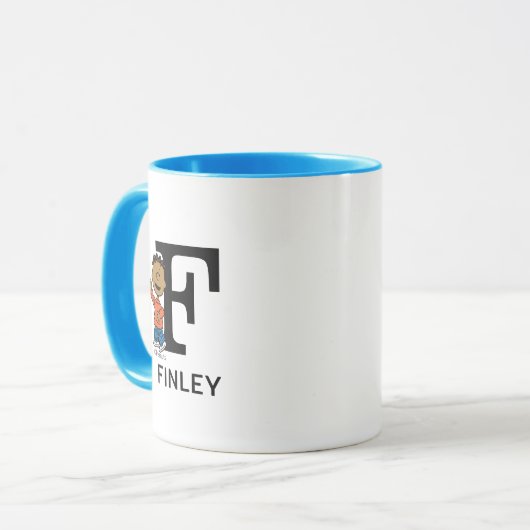 Erdnüsse | Franklin Name & Monogram F Tasse (Vorderseite Links)