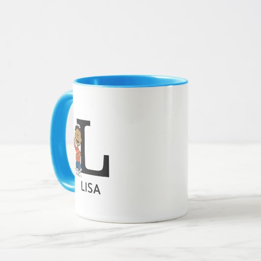 Erdnüsse | Franklin Name & Monogram L Tasse (Vorderseite Links)