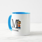 Erdnüsse | Franklin Name & Monogram M Tasse (Vorderseite Links)