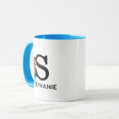 Erdnüsse | Franklin Name & Monogram S Tasse (Vorderseite Links)