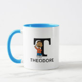Erdnüsse | Franklin Name & Monogram T Tasse (Links)