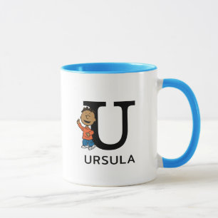 Erdnüsse   Franklin Name & Monogram U Tasse