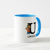 Erdnüsse | Franklin Name & Monogram U Tasse (VorderseiteRechts)