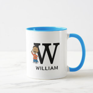 Erdnüsse Franklin Name & Monogram W Tasse