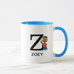 Erdnüsse Franklin Name & Monogram Z Tasse