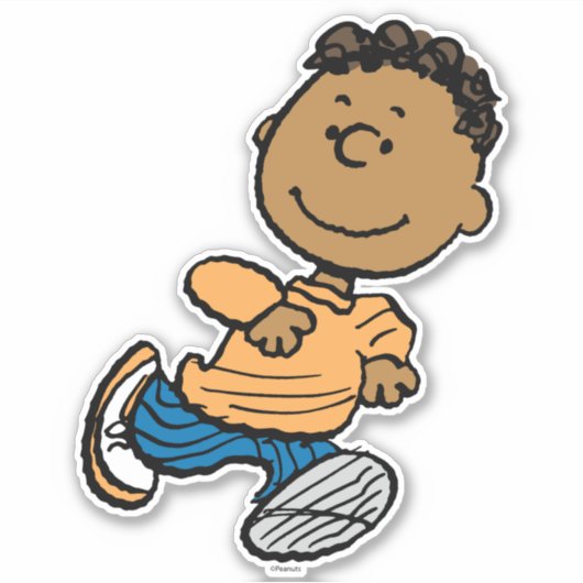 Erdnüsse | Franklin Running Aufkleber (Vorderseite)