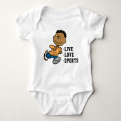 Erdnüsse | Franklin Running Baby Strampler (Vorderseite)