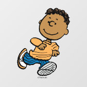 Erdnüsse | Franklin Running Fensteraufkleber (Blatt)