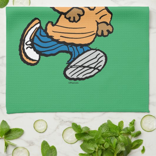 Erdnüsse | Franklin Running Geschirrtuch (Gefaltet)