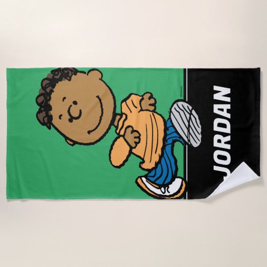 Erdnüsse | Franklin Running Strandtuch (Vorderseite)