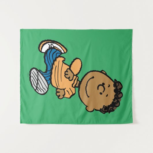 Erdnüsse | Franklin Running Wandteppich (Vorderseite (Horizontal))