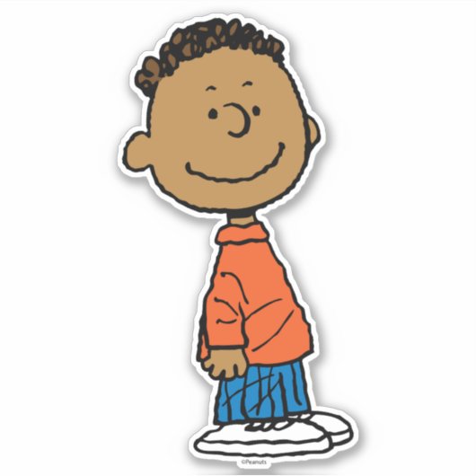 Erdnüsse | Franklin Smile Aufkleber (Vorderseite)