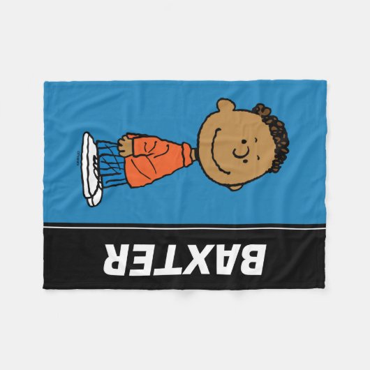 Erdnüsse | Franklin Smile Fleecedecke (Vorderseite (Horizontal))