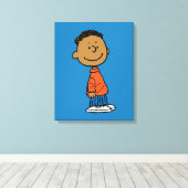 Erdnüsse | Franklin Smile Leinwanddruck (Insitu (Holzboden))