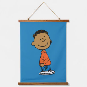 Erdnüsse Franklin Smile Wandteppich Mit Holzrahmen
