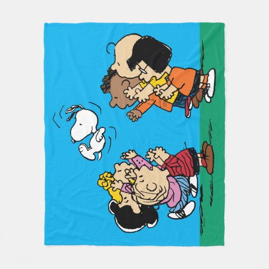 Erdnüsse | Freunde Spaß Fleecedecke (Vorderseite)