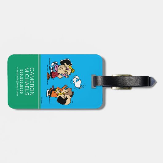 Erdnüsse | Freunde Spaß Gepäckanhänger (Rückseite horizontal)