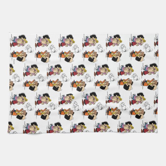 Erdnüsse | Freunde Spaß Geschirrtuch (Horizontal)