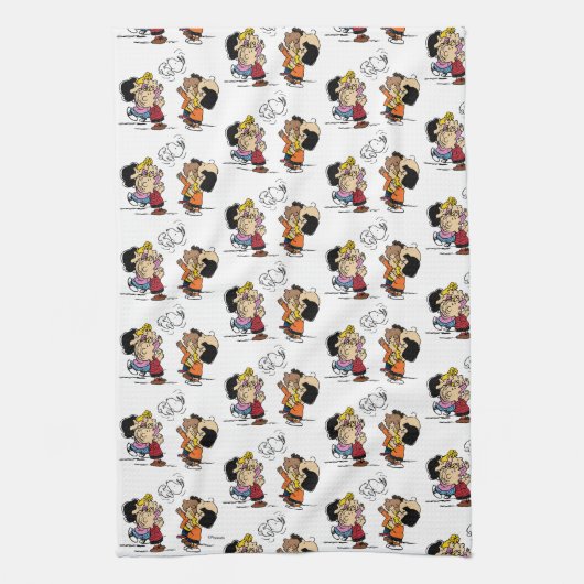 Erdnüsse | Freunde Spaß Geschirrtuch (Vertikal)