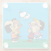 Erdnüsse | Freunde Spaß Glasuntersetzer (Rückseite)