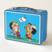 Erdnüsse | Freunde Spaß Metall Brotdose (Rückseite)