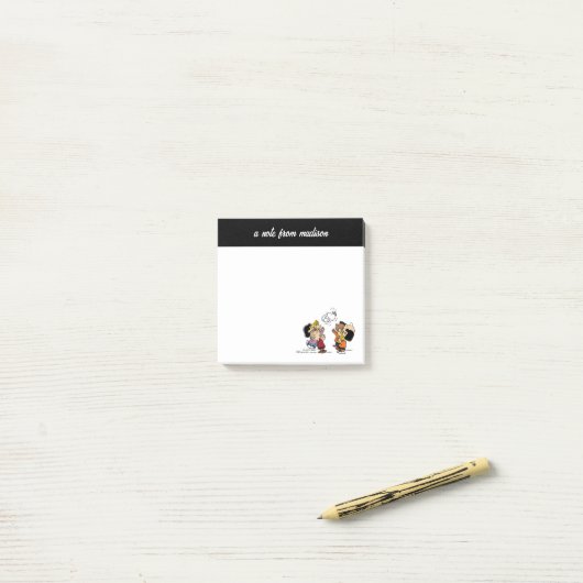 Erdnüsse | Freunde Spaß Post-it Klebezettel (Auf Schreibtisch)