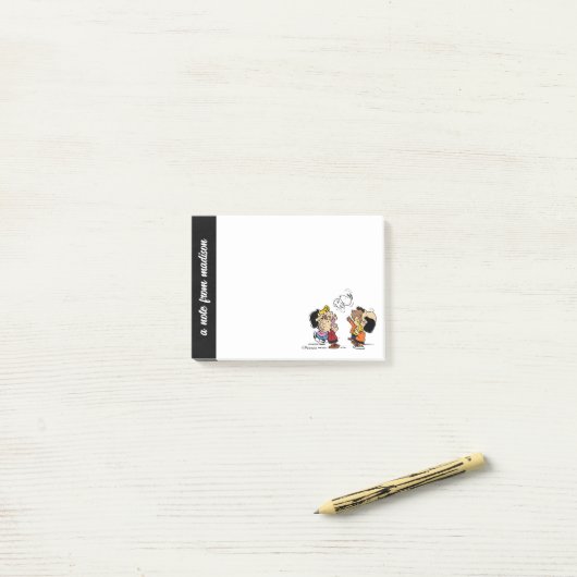 Erdnüsse | Freunde Spaß Post-it Klebezettel (Auf Schreibtisch)