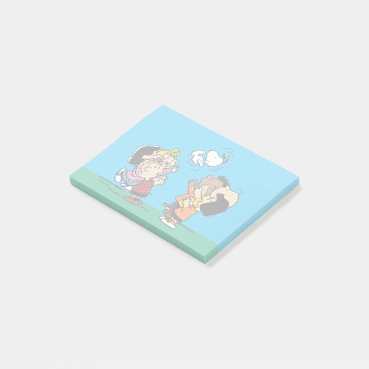 Erdnüsse | Freunde Spaß Post-it Klebezettel (angewinkelt)