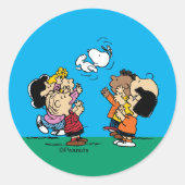 Erdnüsse | Freunde Spaß Runder Aufkleber (Vorderseite)