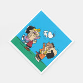 Erdnüsse | Freunde Spaß Serviette (Ecke)