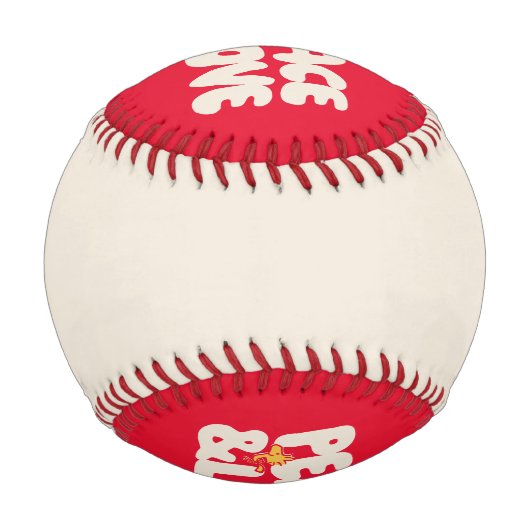 Erdnüsse | Frieden und Liebe Woodstock Baseball (Rückseite)