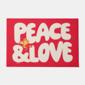 Erdnüsse | Frieden und Liebe Woodstock Fußmatte (Vorderseite)