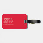 Erdnüsse | Frieden und Liebe Woodstock Gepäckanhänger (Rückseite horizontal)