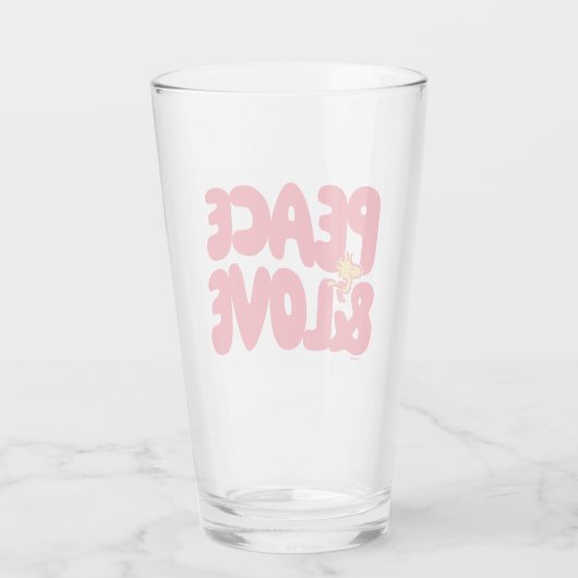 Erdnüsse | Frieden und Liebe Woodstock Glas (Rückseite)