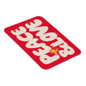 Erdnüsse | Frieden und Liebe Woodstock Magnet (Rechte Seite)