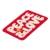 Erdnüsse | Frieden und Liebe Woodstock Magnet (Linke Seite)